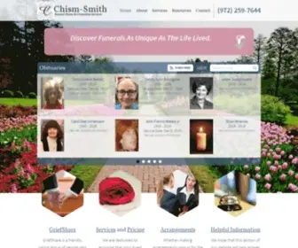 Chismsmithfuneralhome.com(Low-Cost Funeral & Cremation Services in Irving, TX) Screenshot