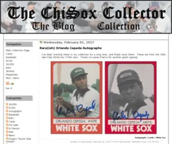 Chisoxcollector.com(Collecting White Sox Autographs Since 1991) Screenshot