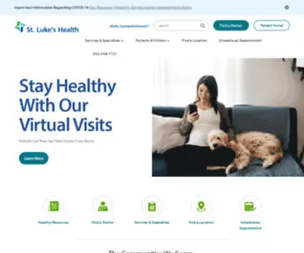 Chistlukeshealth.com(CHI St. Luke’s Health) Screenshot