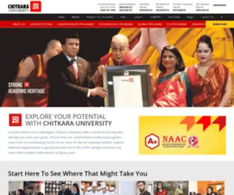 Chitkara.edu.in(University Run by the Chitkara Educational Trust) Screenshot