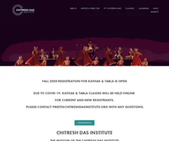 Chitreshdasinstitute.org(Chitresh Das Institute) Screenshot