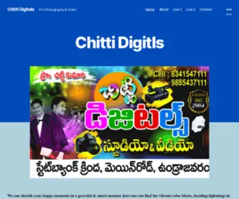 Chittidigitals.com(Pro Photography & Video) Screenshot