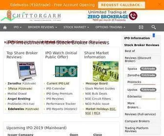 Chittorgarh.com(Stock Broker Reviews) Screenshot