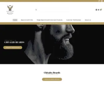 Chivalrybeards.com(Chivalry Beards Premium Men's Care and Hair Growth) Screenshot