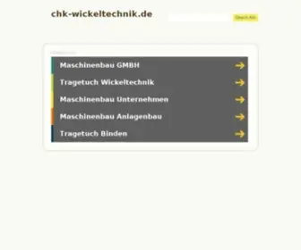 CHK-Wickeltechnik.de(CHK Elektronik GmbH) Screenshot