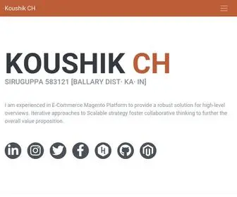 Chkoushik.com(Koushik CH) Screenshot