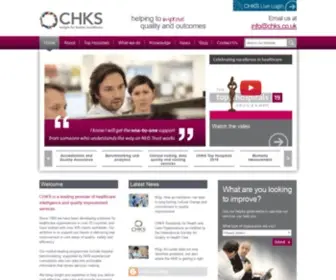 CHKS.co.uk(Healthcare intelligence and quality improvement services) Screenshot