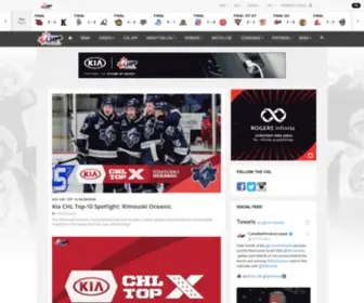 CHL.ca(Canadian Hockey League) Screenshot