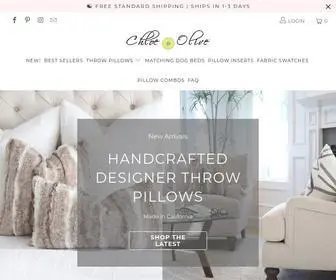 Chloeandolive.com(Chloe and Olive Pillow Shop) Screenshot