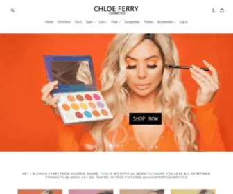 Chloeferrycosmetics.com(Chloe Ferry Cosmetics) Screenshot