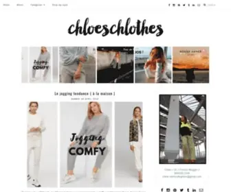 Chloeschlothes.com(Chloeschlothes est un blog) Screenshot