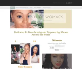 Chloewomack.com(Chloe Womack "Life Coach") Screenshot