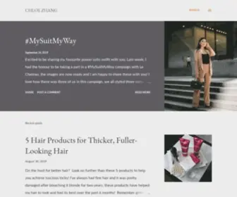 Chloezhaang.com(CHLOE ZHANG) Screenshot