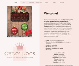 Chlolocs.com(Chlo' Locs) Screenshot