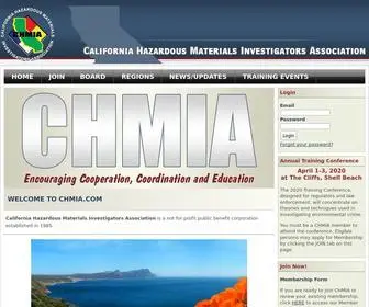 Chmia.com(California Hazardous Materials Investigators Association) Screenshot