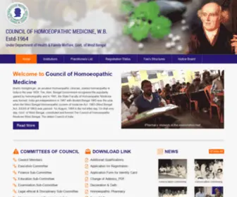 CHMWB.org(Council of homepathic medicine) Screenshot