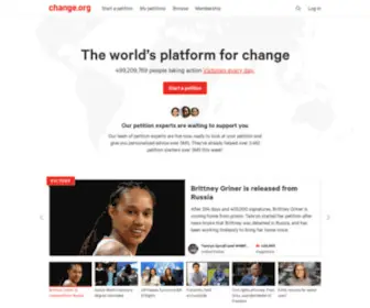 CHNG.it(The world’s platform for change) Screenshot
