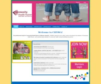 CHnwa.org.au(Community Health Nurses Western Australia) Screenshot