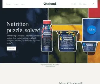 Chobani.com(Chobani®) Screenshot