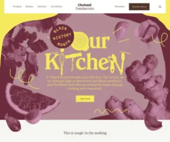 Chobanifoodservice.com(Chobani Foodservice) Screenshot