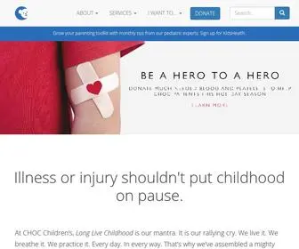 Choc.org(Children's Hospital of Orange County) Screenshot