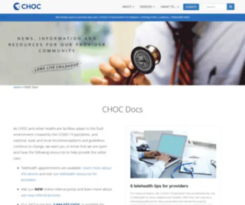 ChoCDocs.org(CHOC Docs) Screenshot
