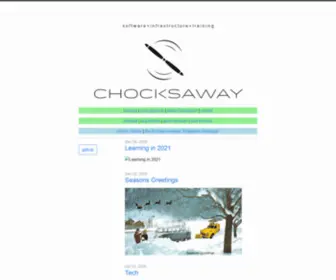 Chocksaway.com(Building software systems and infrastructure) Screenshot