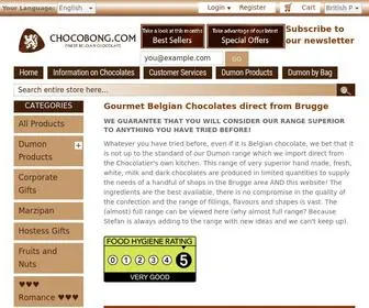 Chocobong.com(Finest Belgian Chocolate) Screenshot