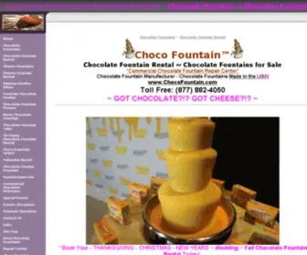 Chocofountain.com(Chocolate Fountain Rental Sales) Screenshot