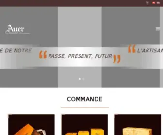 Chocolat-Auer.ch(Chocolats, chocolaterie auer basée à Genève Suisse) Screenshot