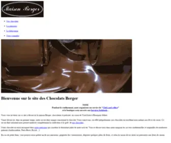 Chocolat-Berger.fr(Chocolat Berger) Screenshot