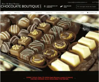 Chocolateboutique.co.nz(Chocolate Boutique Cafe online shopping) Screenshot