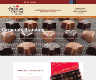 Chocolatefactorytoronto.com(Small batch Handcrafted Candy and Chocolate) Screenshot