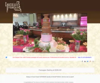 Chocolatefountainproductions.com(Florida Chocolate Fountain Rentals for your event) Screenshot