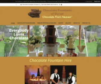 Chocolatefountainsofdorset.co.uk(Chocolate Fountain Hire) Screenshot