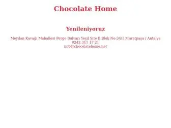 Chocolatehome.net(Chocolate Home Antalya) Screenshot