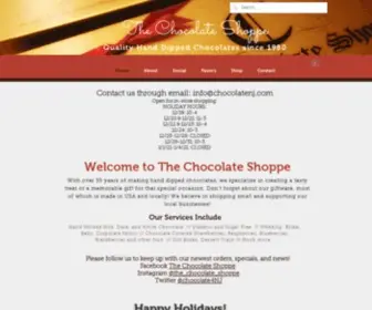 Chocolatenj.com(The Chocolate Shoppe) Screenshot