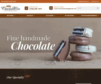 Chocolatewise.com(Fine Handmade Chocolate) Screenshot