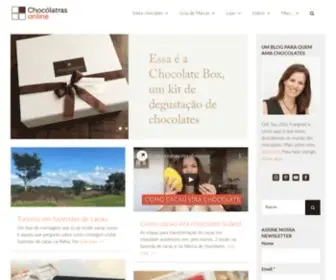 Chocolatrasonline.com.br(Chocólatras Online é um blog sobre o mundo dos chocolates) Screenshot