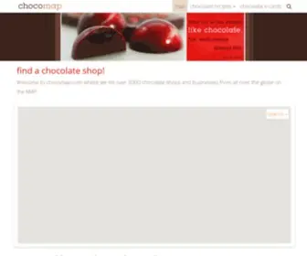 Chocomap.com(Find a chocolate shop near or far) Screenshot