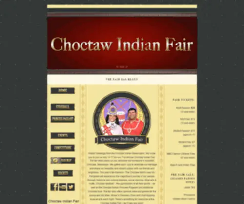 Choctawindianfair.com(Choctaw Indian Fair) Screenshot