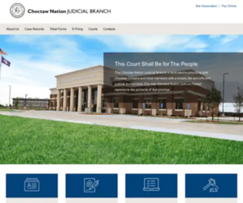 Choctawnationcourt.com(The Choctaw Nation Tribal Court) Screenshot