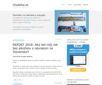 Chodelka.sk(Affiliate) Screenshot