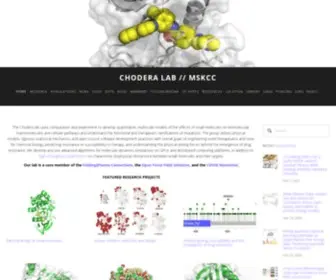 Choderalab.org(Chodera lab // MSKCC) Screenshot