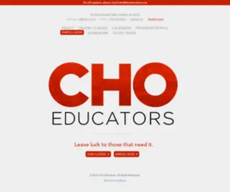 Choeducators.com(Cho) Screenshot