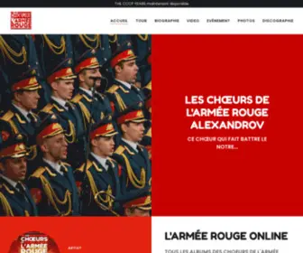 Choeurdelarmeerouge.com(LES CHOEURS DE L'ARMEE ROUGE ALEXANDROV) Screenshot