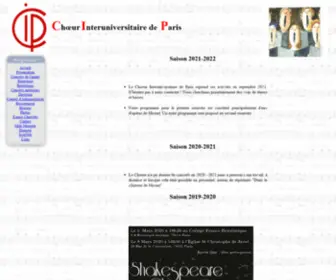 Choeurip.fr(Choeur Interuniversitaire de Paris) Screenshot