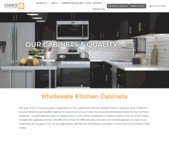 Choicecabinet.com(Wholesale Kitchen Cabinets) Screenshot