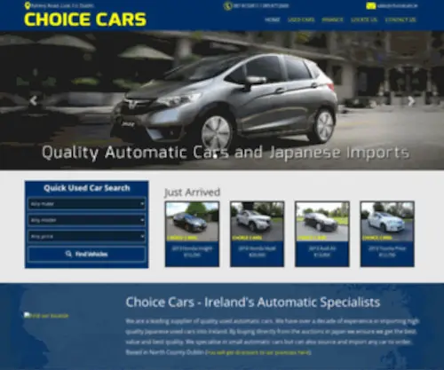 Choicecars.ie(Automatic cars Dublin) Screenshot