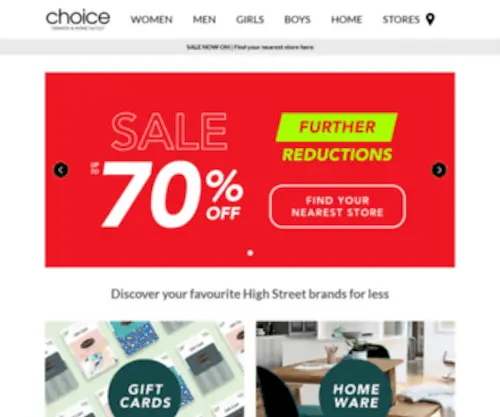 Choicediscount.com(Choice discount) Screenshot